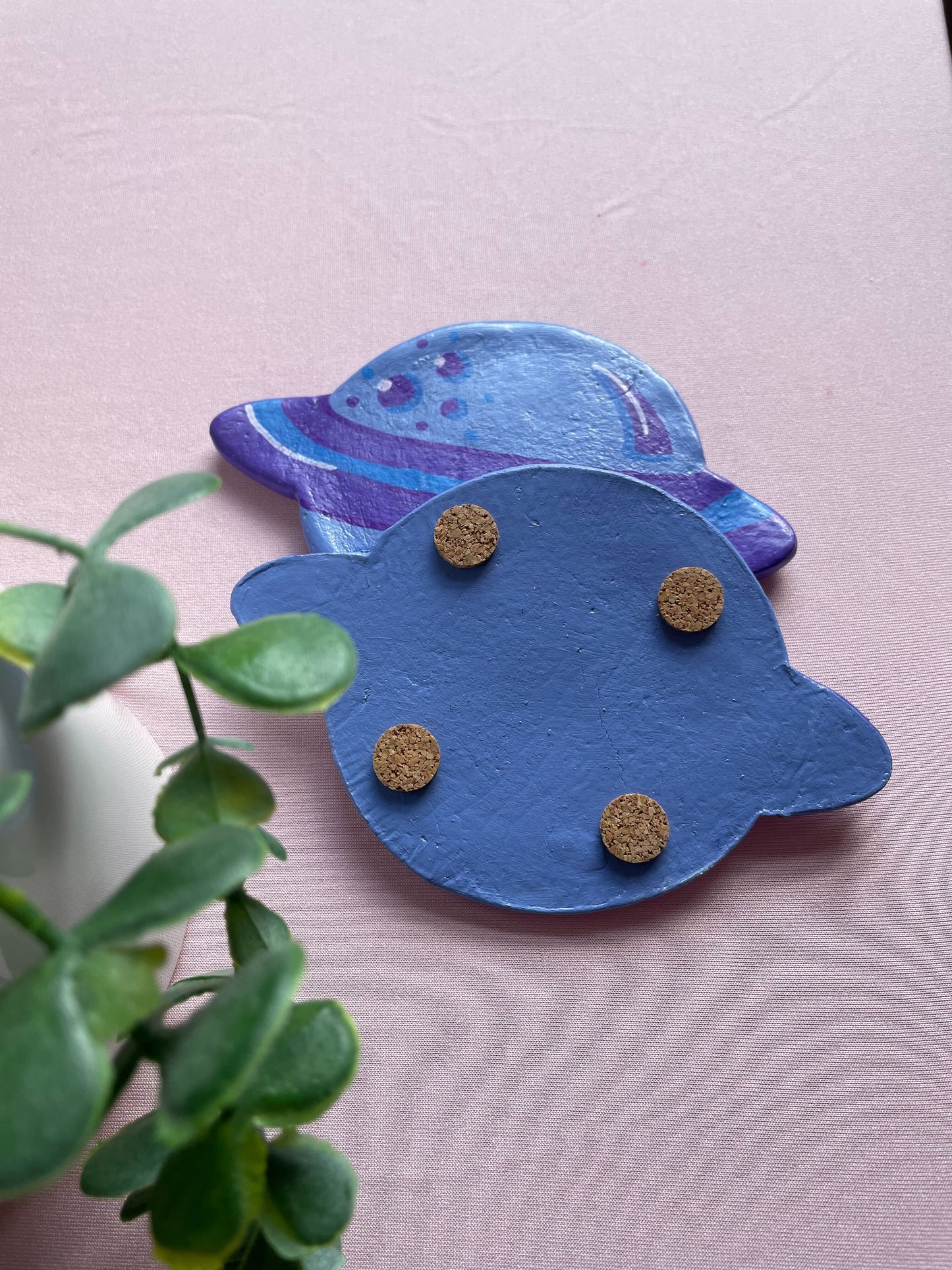 Blue Planet Handmade Clay Coaster