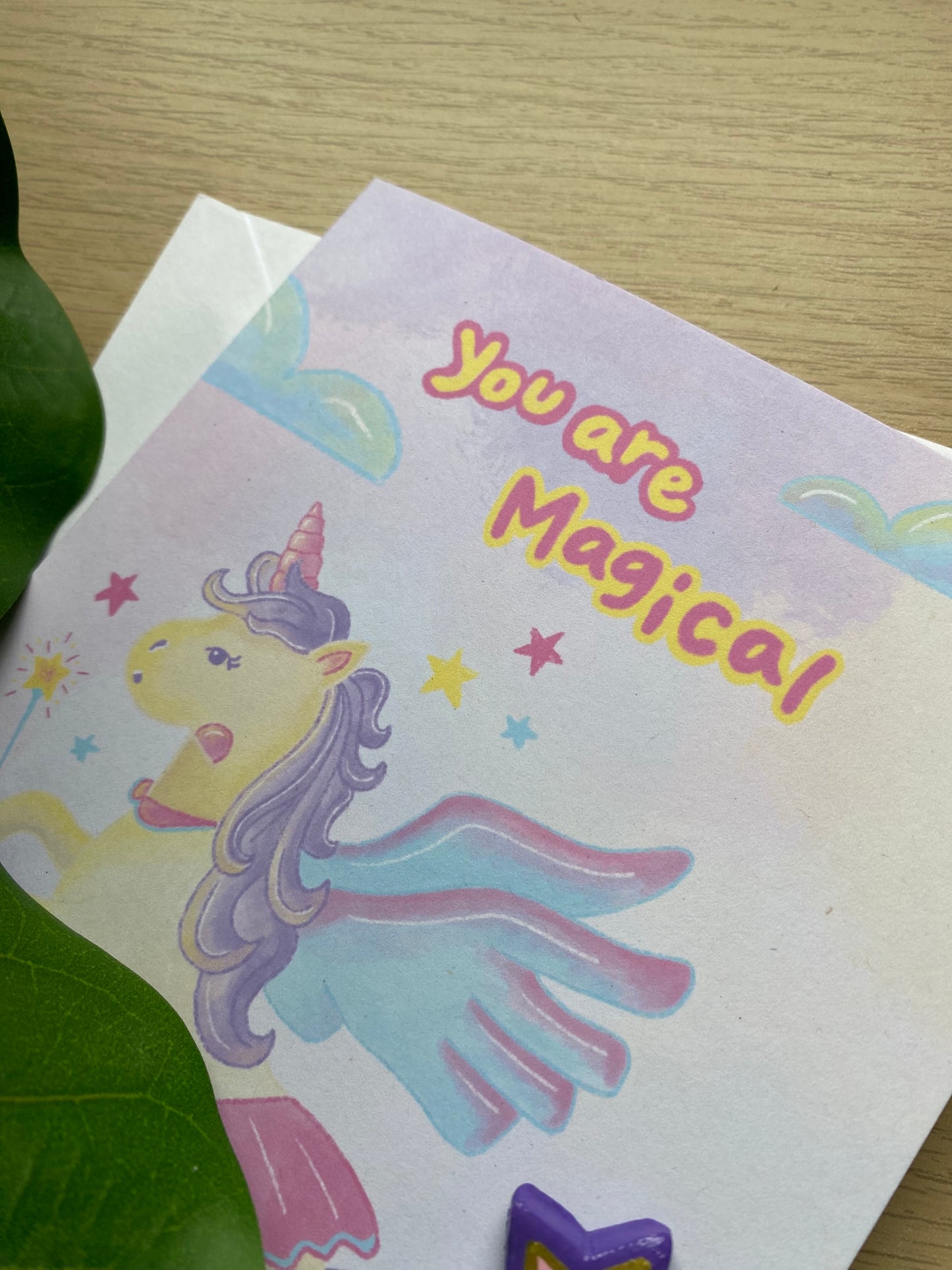 ‘You are Magical’ Star Clay Pin Greeting Card