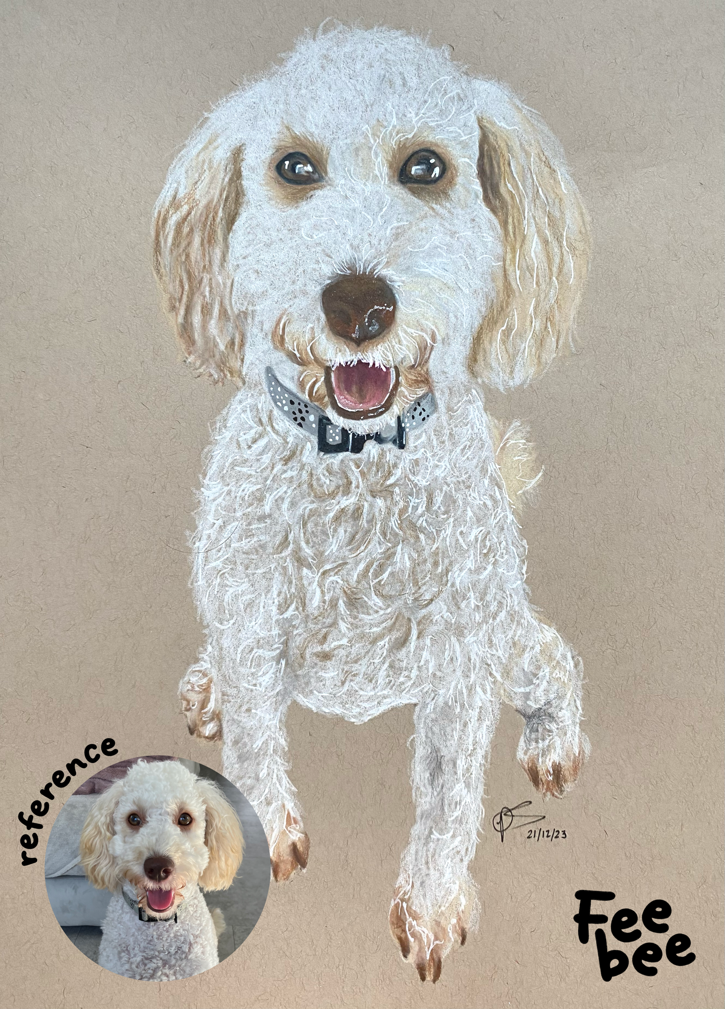 A4 Coloured Pencil Pet Portrait