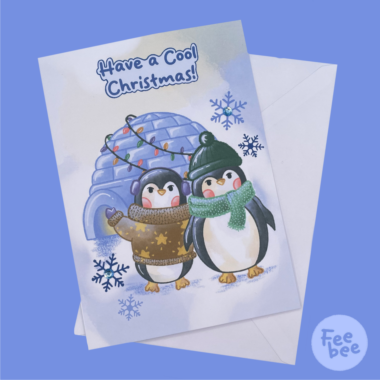 ‘Cool Christmas’ Illustrated Greeting Card