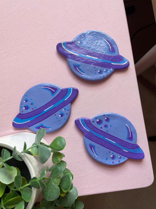 Blue Planet Handmade Clay Coaster